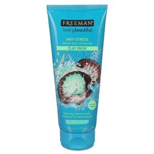 Freeman Anti-Stress Clay Facial Mask with Dead Sea Minerals Balancing Green NEW